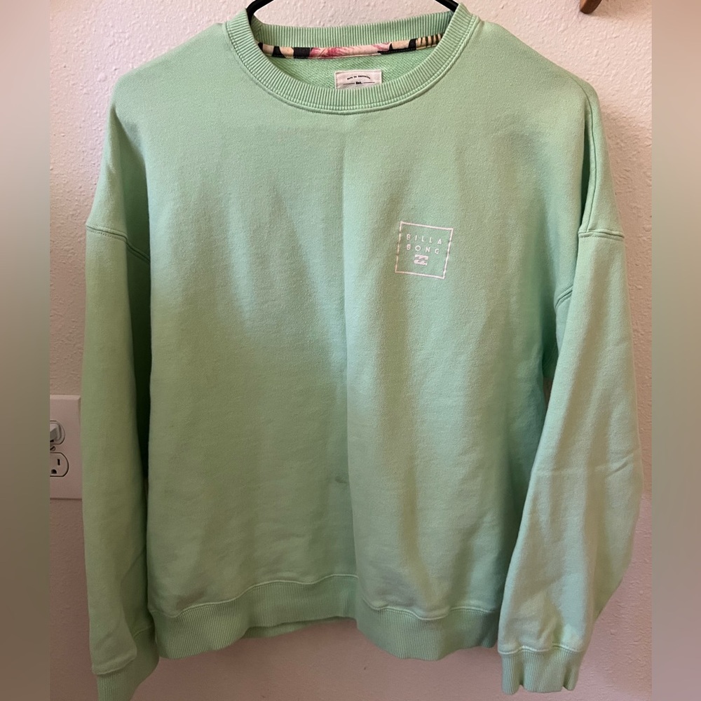 Billabong Mint Green Sweatshirt